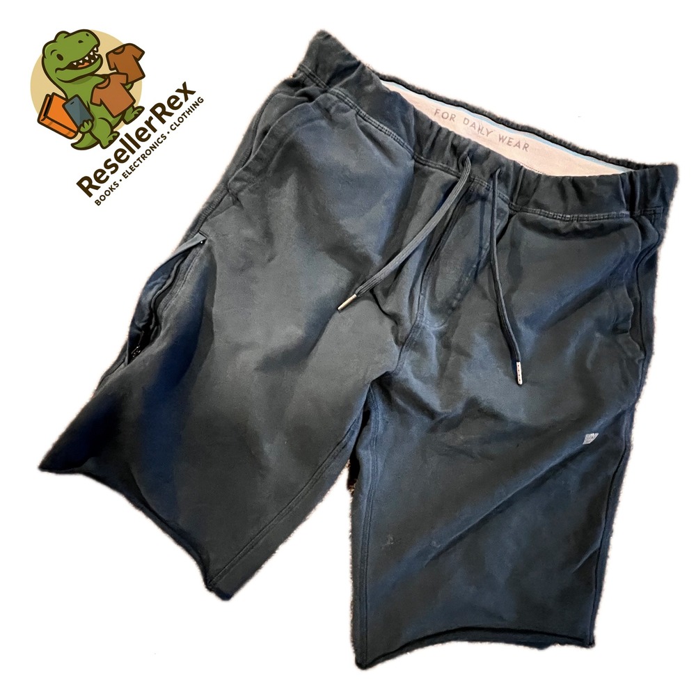 Mack Weldon Men's Medium Tall Black Drawstring Lounge Shorts Sweat‎ Athletic